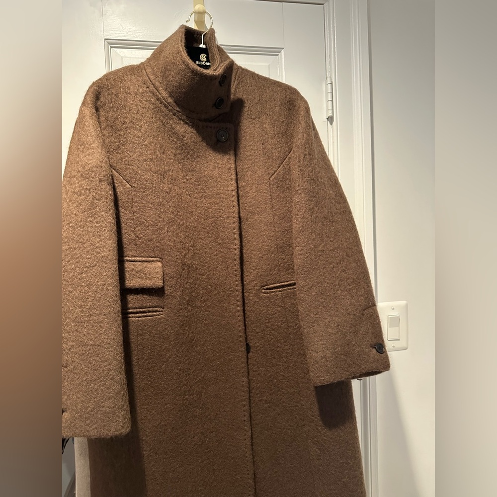 ELBORN WINTER 24 Kayla Alpaca Long Coat - Picture 5 of 6